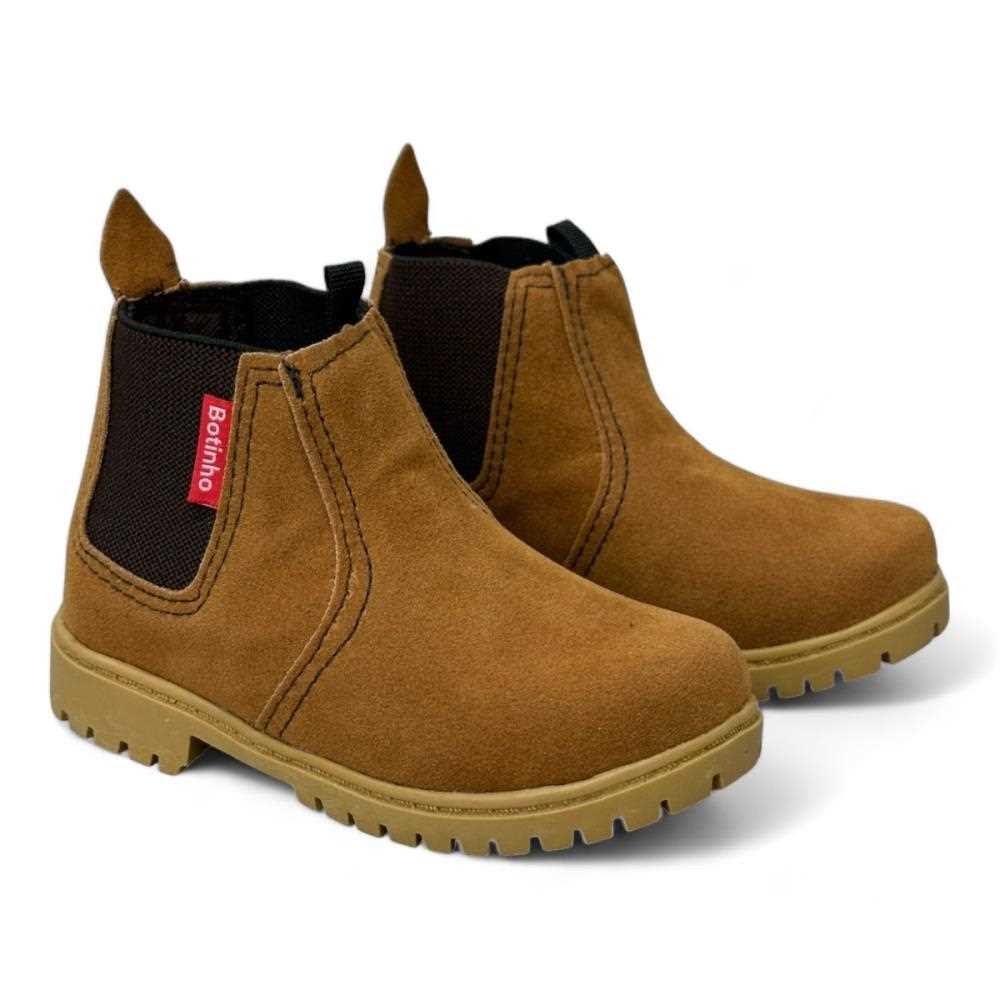 Botina Botinho Masculina Infantil BT370 Marrom 2