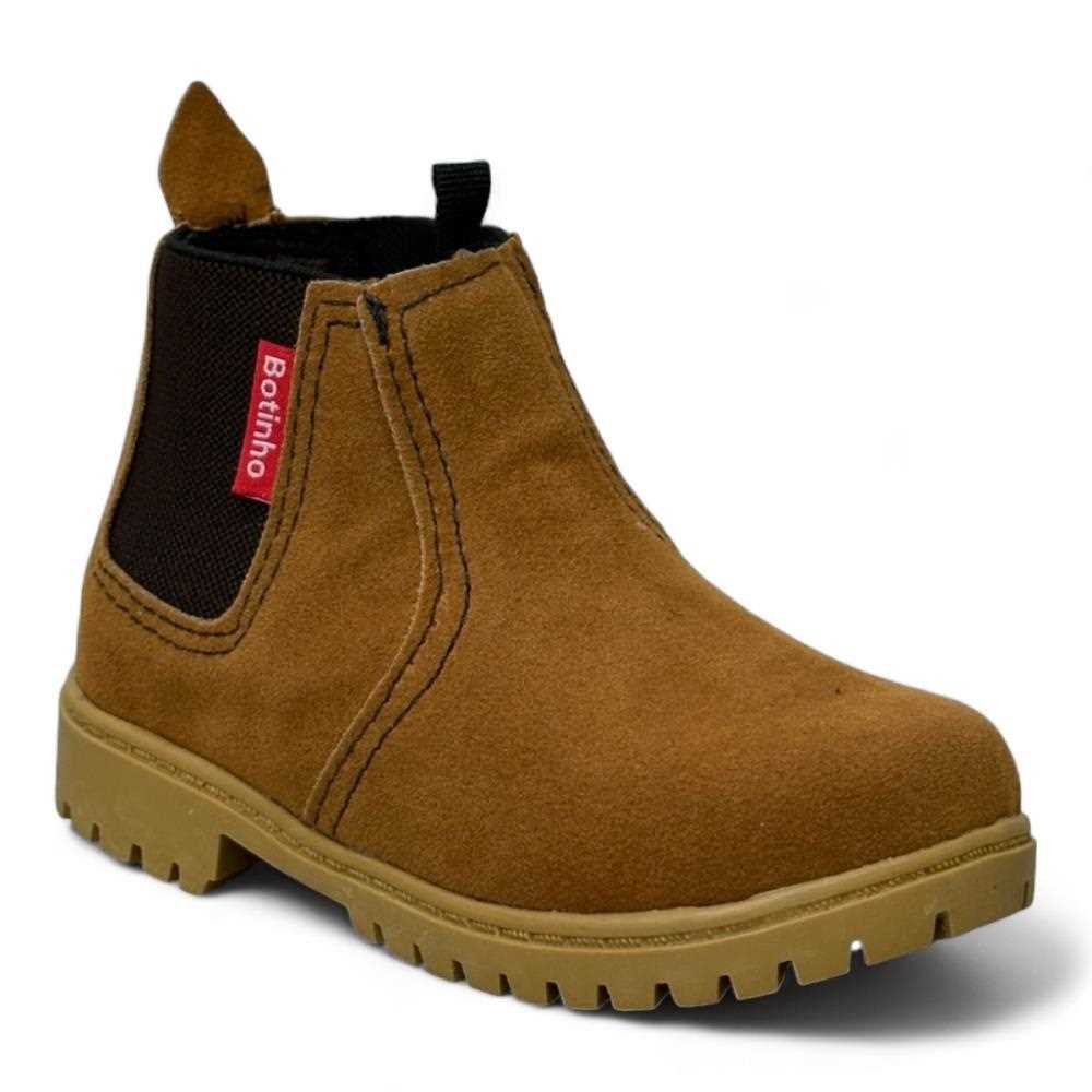 Botina Botinho Masculina Infantil BT370 Marrom 3
