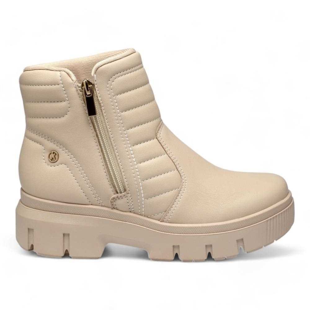 Bota Kolosh Cano Curto Feminina C3367 Bege 1