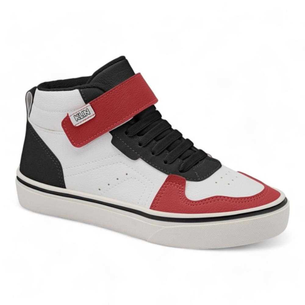 Tênis Cano Alto Klin Masculino Infantil Branco 2