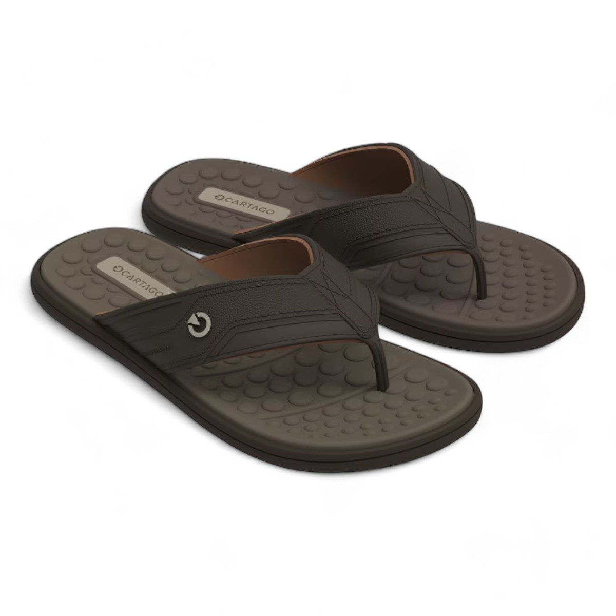 Chinelo Cartago Venetto III Masculino 12452 Marrom 2