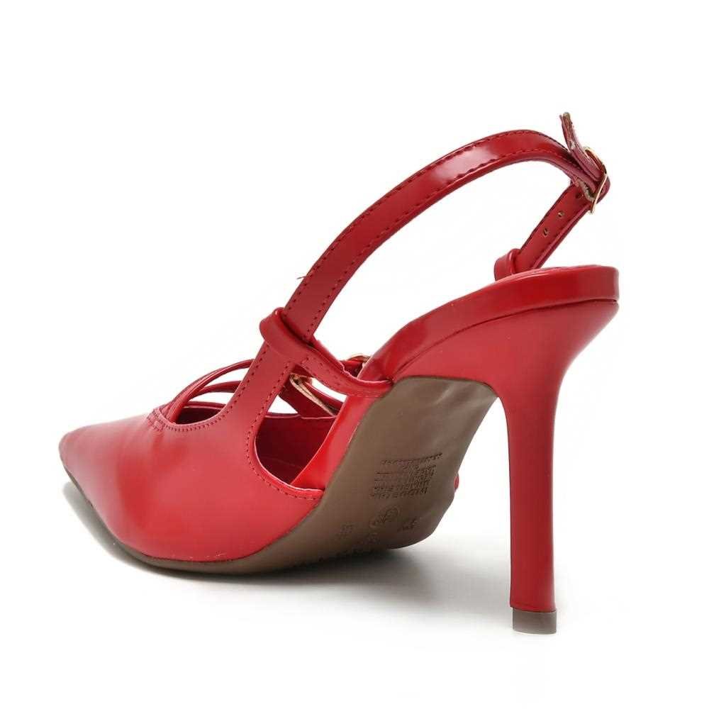 Sapato Scarpin Via Marte Feminino 044-007-01 Vermelho 4