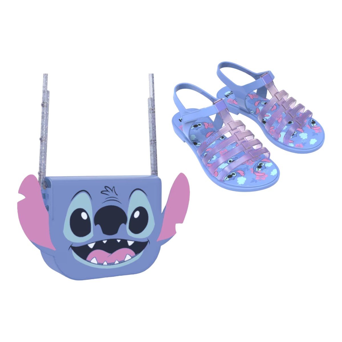 Sandália Grendene Stitch Clutch Bag Infantil 23199 Azul 3