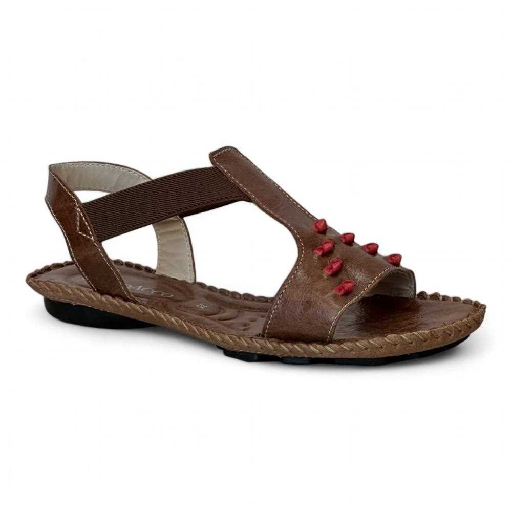 Sandália Andacco Rasteira Feminina 12377 Marrom 3