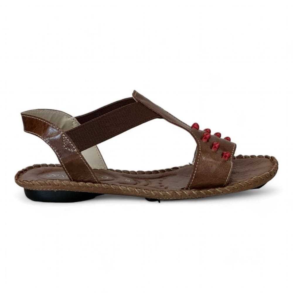 Sandália Andacco Rasteira Feminina 12377 Marrom 1