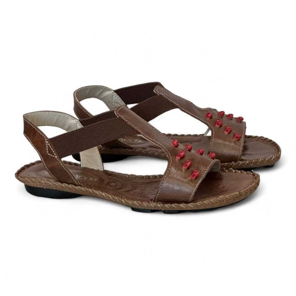 Sandália Andacco Rasteira Feminina 12377 Marrom 7
