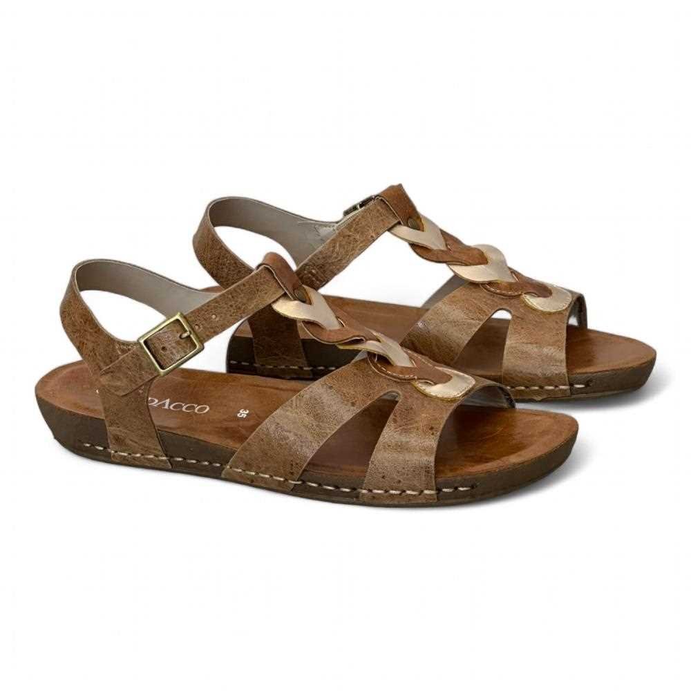Sandália Andacco Rasteira Feminina 14270 Marrom 2
