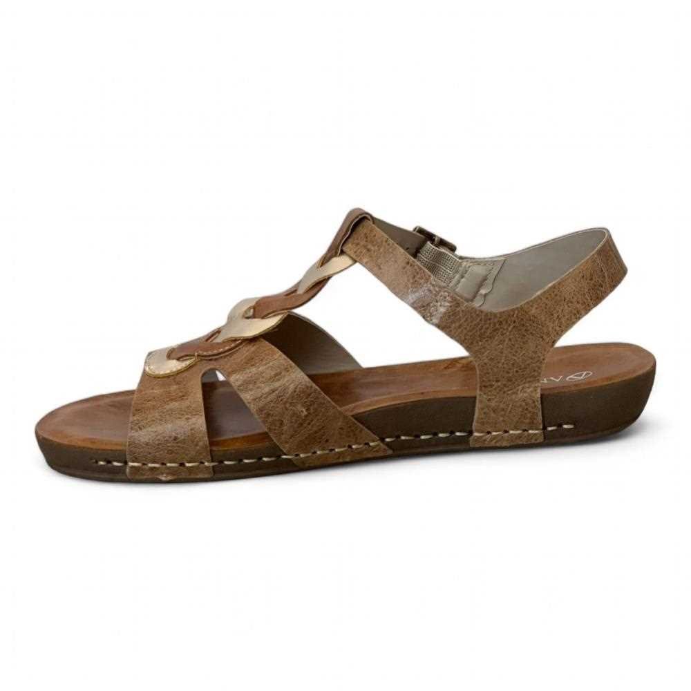 Sandália Andacco Rasteira Feminina 14270 Marrom 5