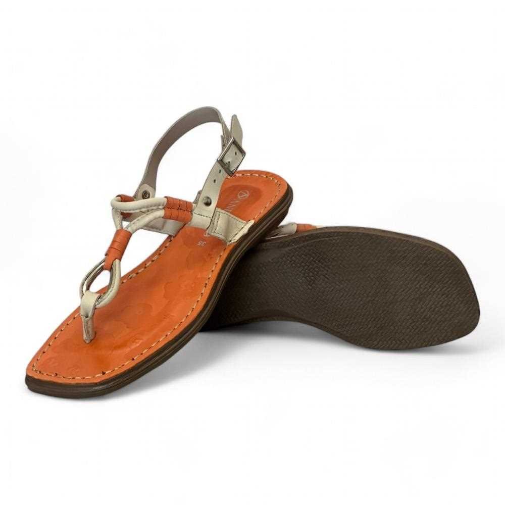 Sandália Andacco Rasteira Feminina 15133 Marrom 2