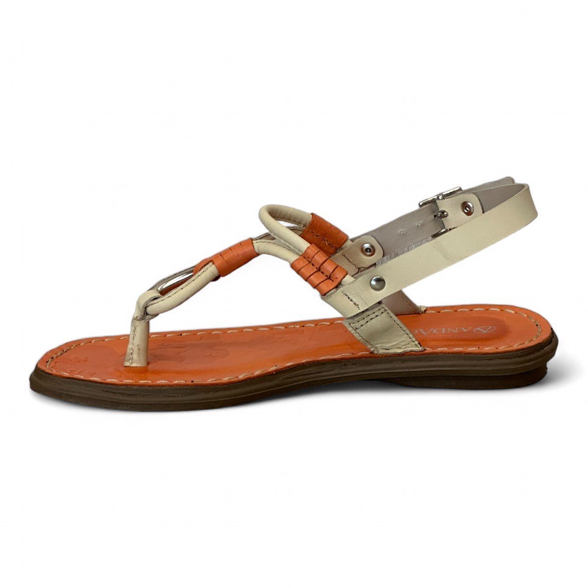 Sandália Andacco Rasteira Feminina 15133 Marrom 5