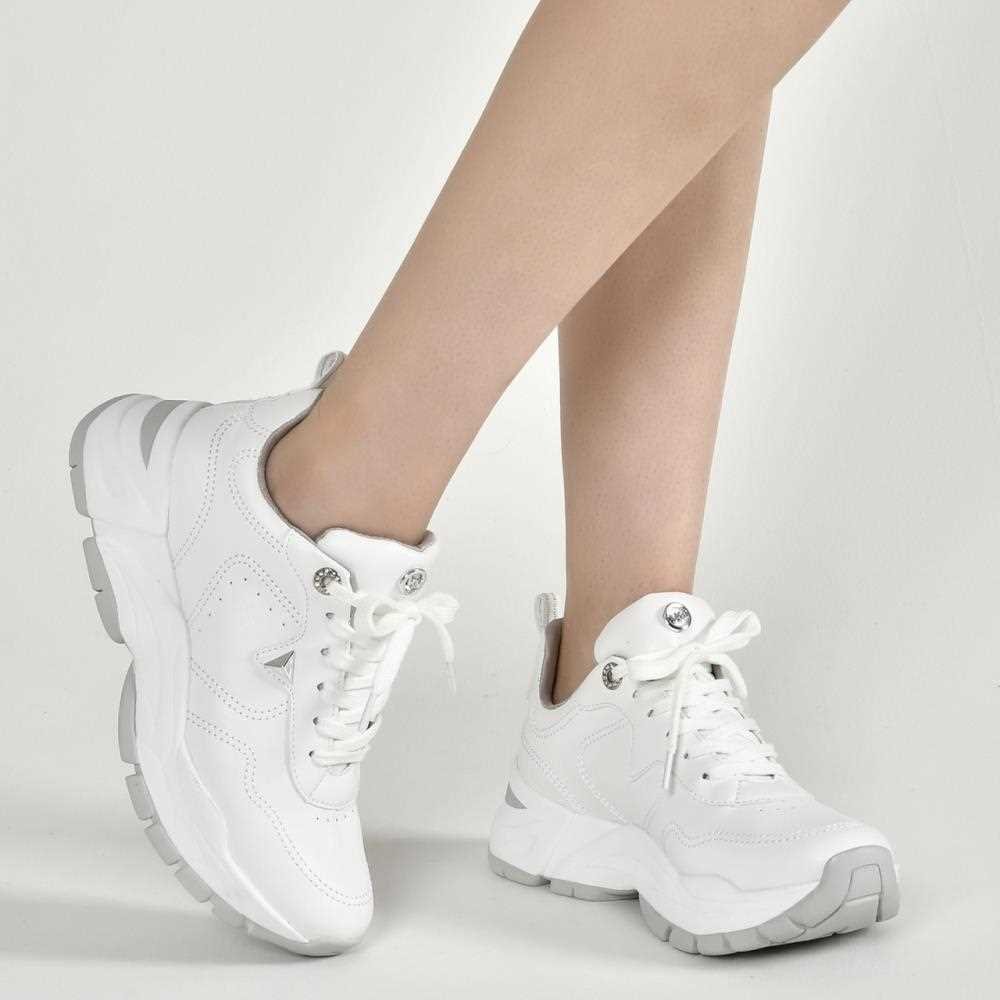 Tênis Via Marte Casual Feminino 140-003-02 Branco 2