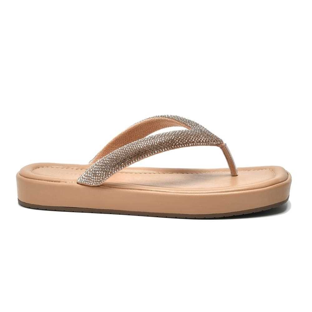 Chinelo Via Marte Feminino 178-001-01 Bege 1