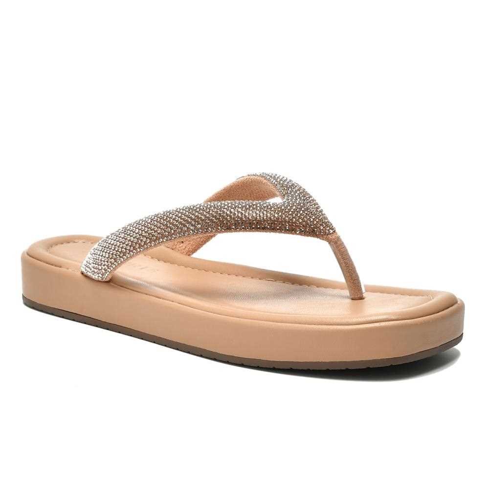 Chinelo Via Marte Feminino 178-001-01 Bege 3