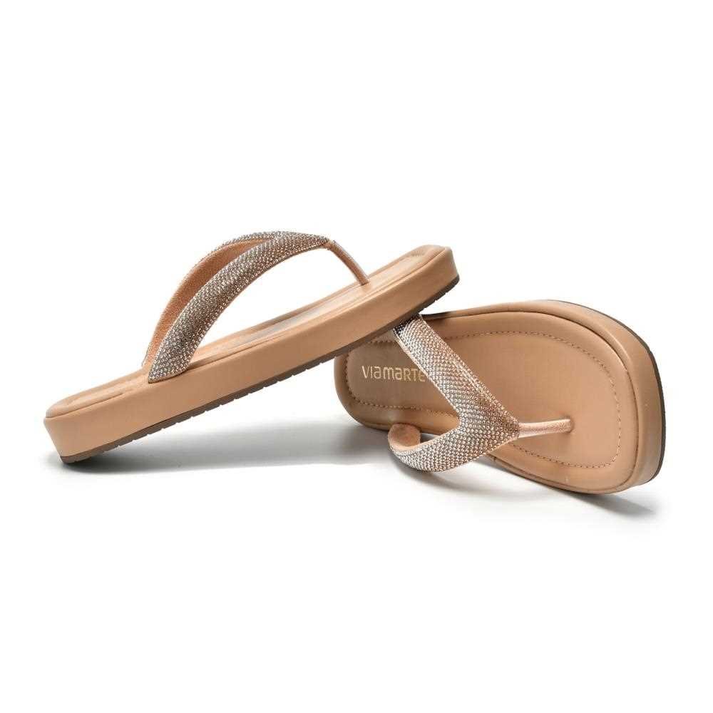 Chinelo Via Marte Feminino 178-001-01 Bege 4