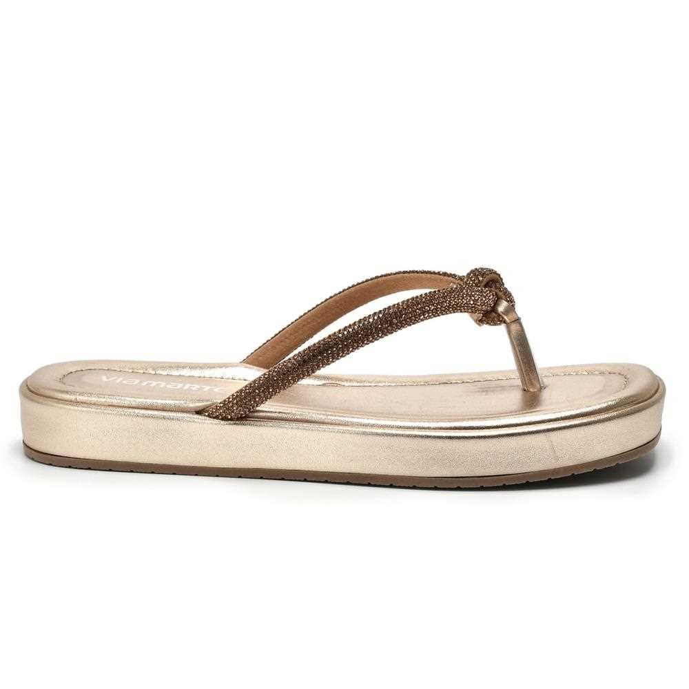 Tamanco Via Marte Feminino 109-004-01 Dourado 3