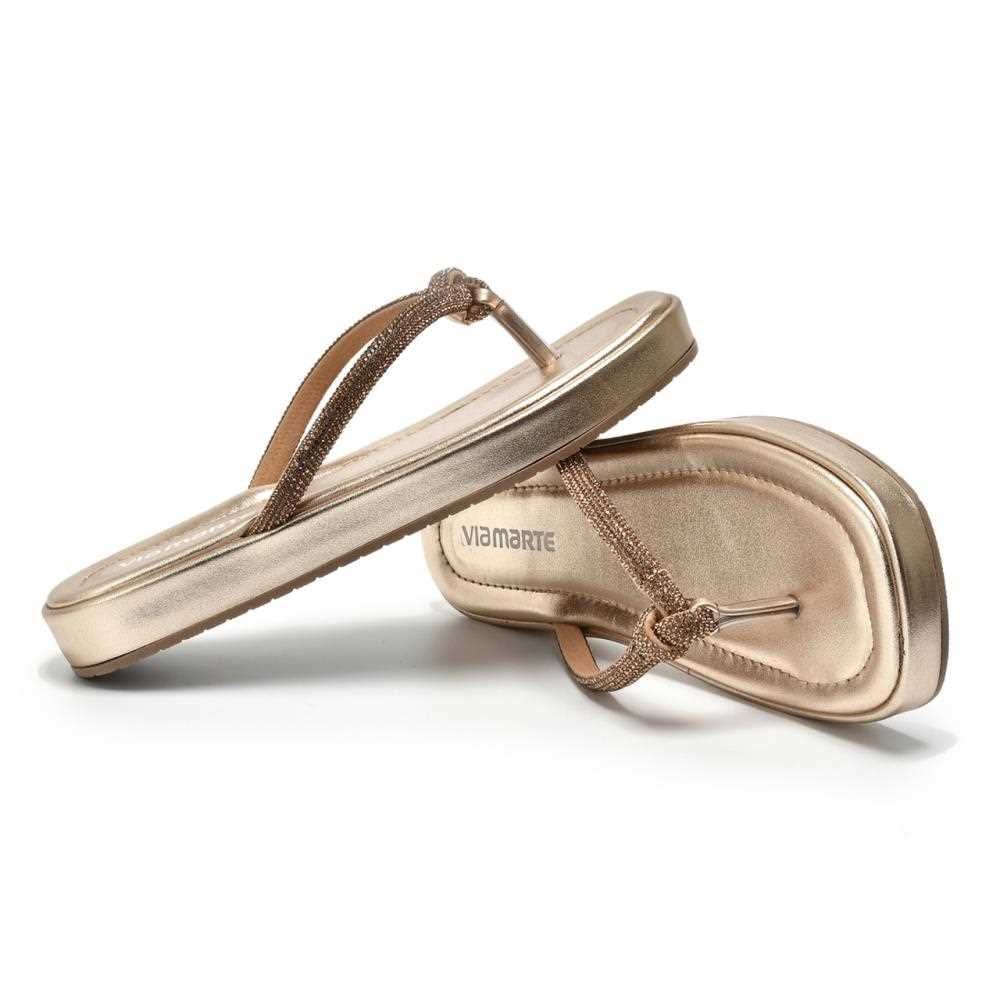 Tamanco Via Marte Feminino 109-004-01 Dourado 4