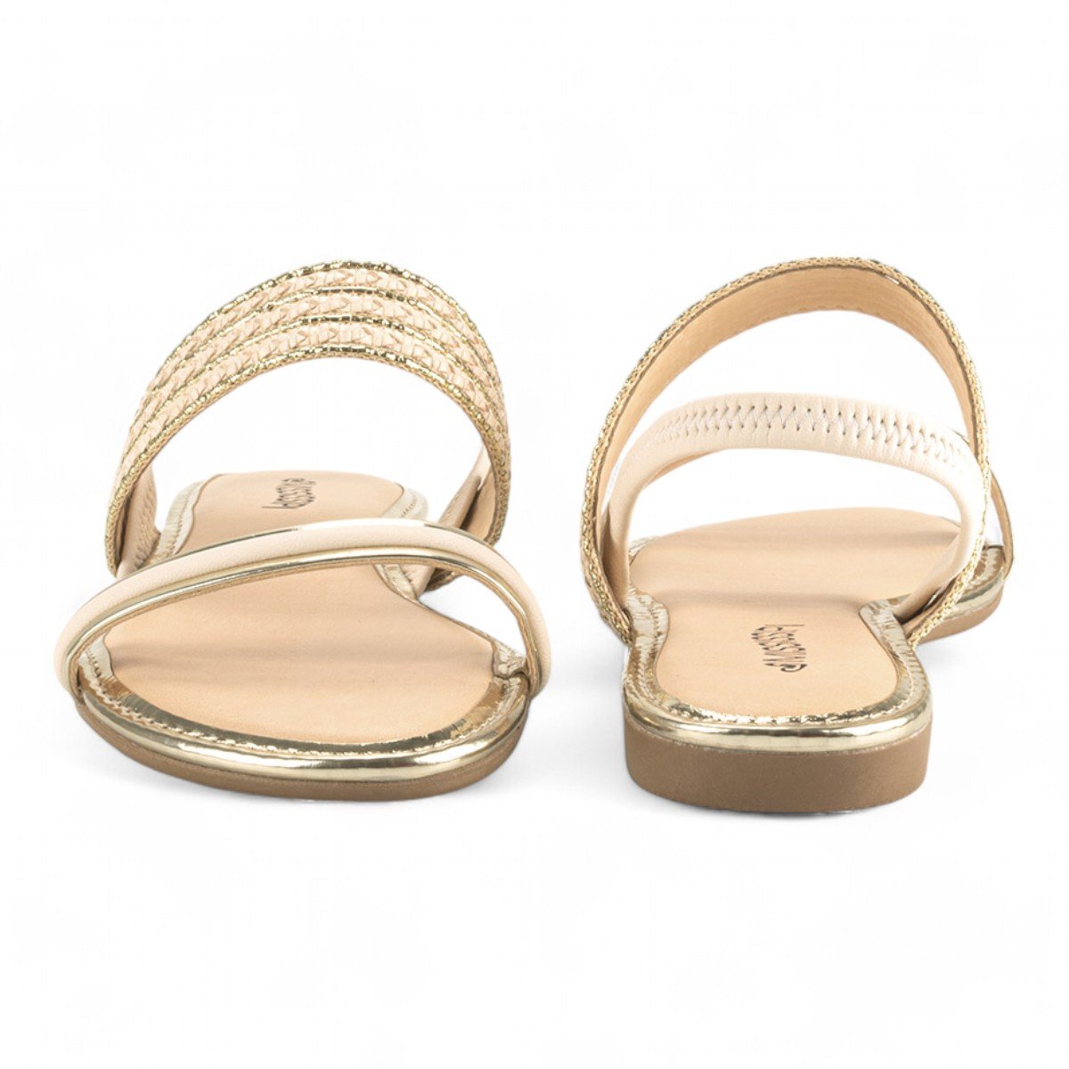 Sandália Mississipi Rasteira Feminina Dourado 5