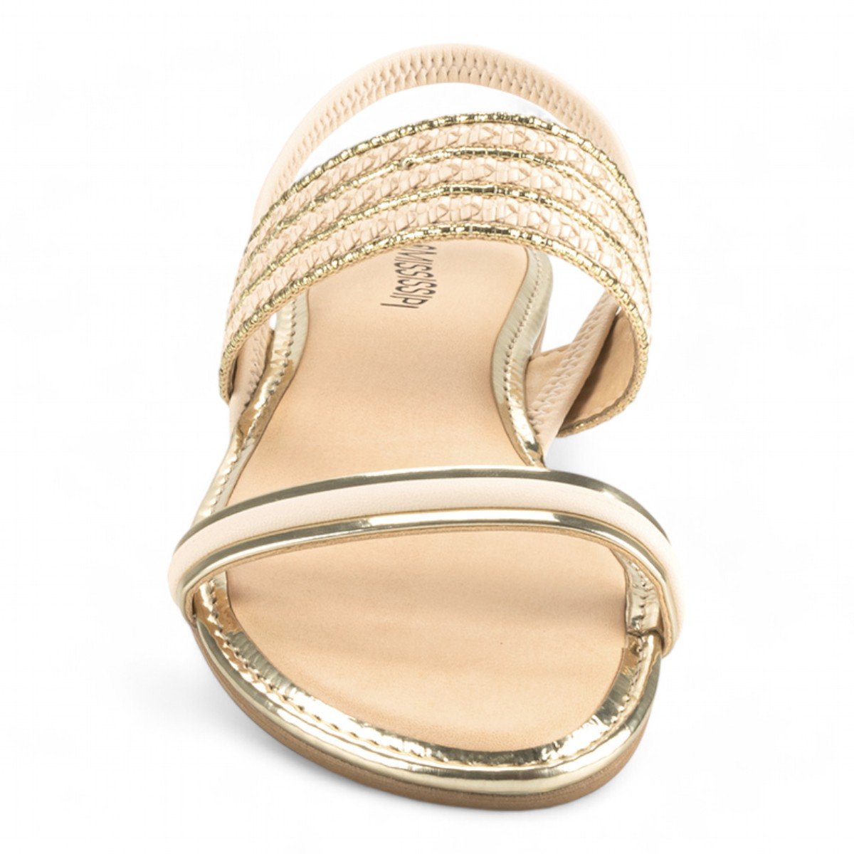 Sandália Mississipi Rasteira Feminina Dourado 7