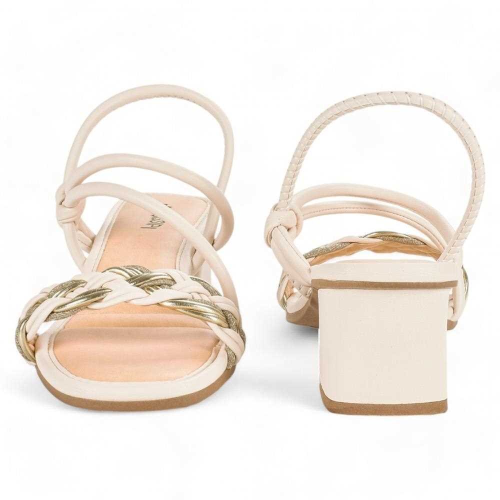 Sandália Mississipi de Salto Bloco Feminina Branco 5