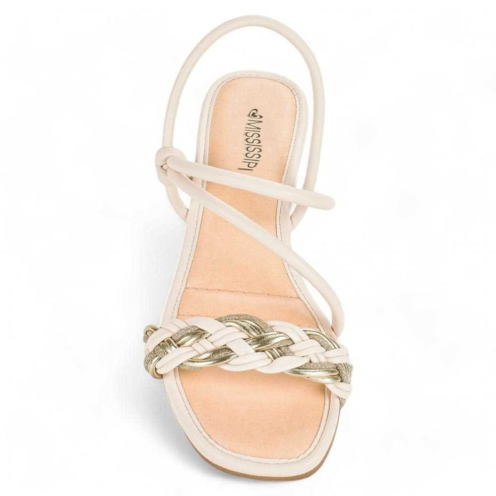 Sandália Mississipi de Salto Bloco Feminina Branco 7