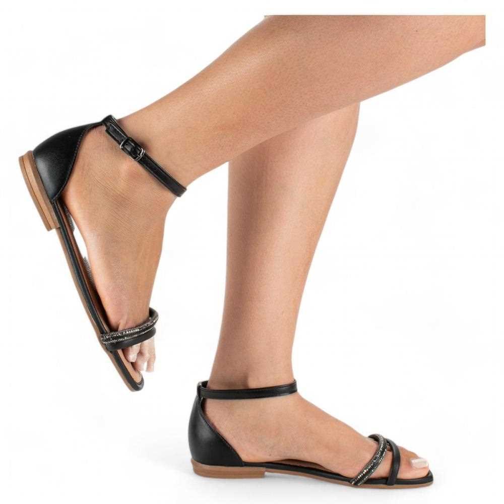 Sandália Mississipi Rasteira Feminina MB754 Preto 3