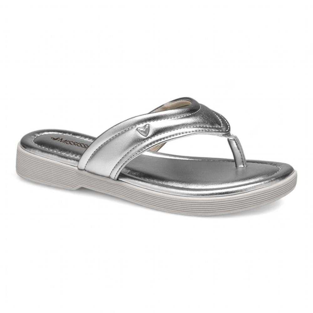 Chinelo Mississipi Feminino MA034 Prata 2