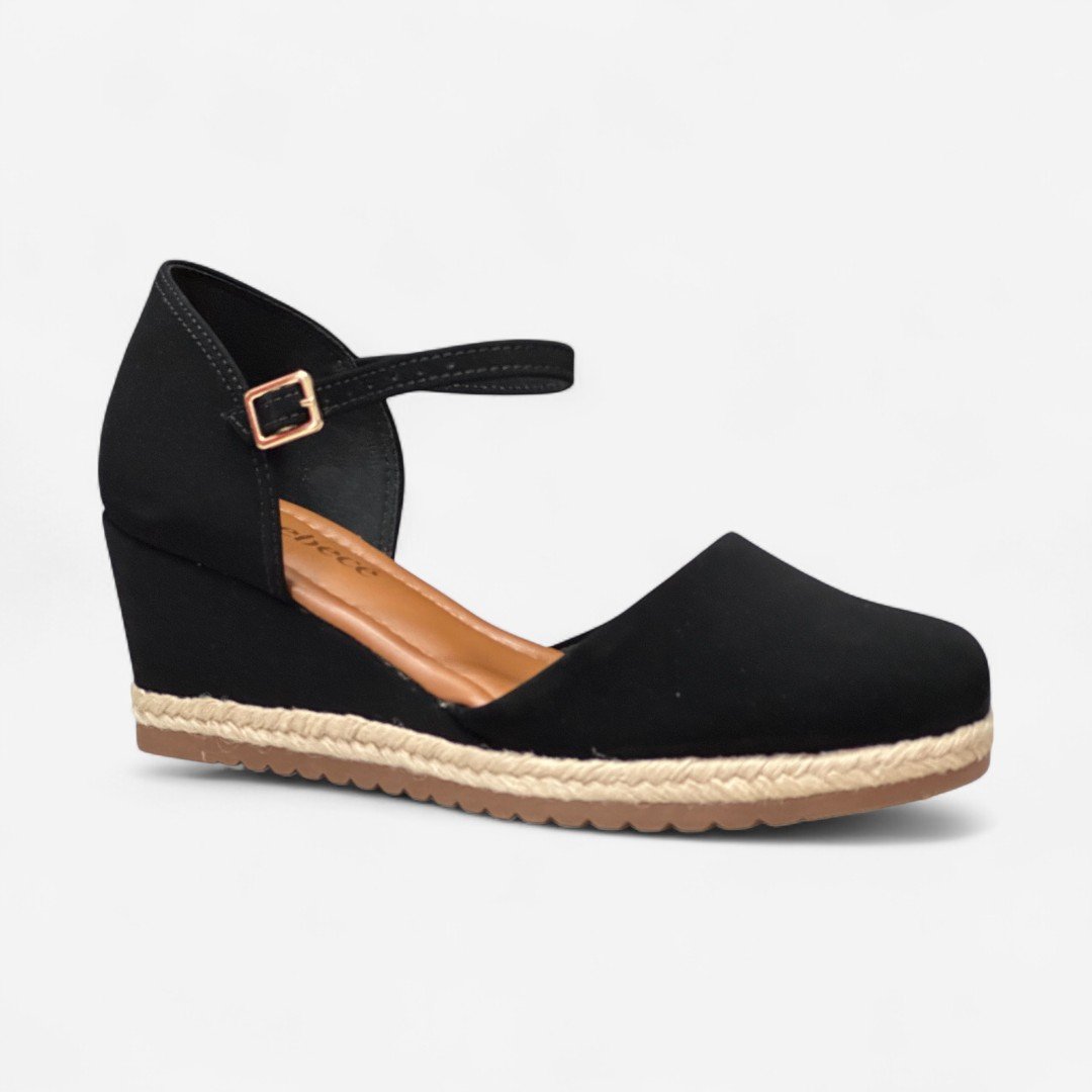 Sandália Anabela Bebecê Feminina T5828-172 Preto 2