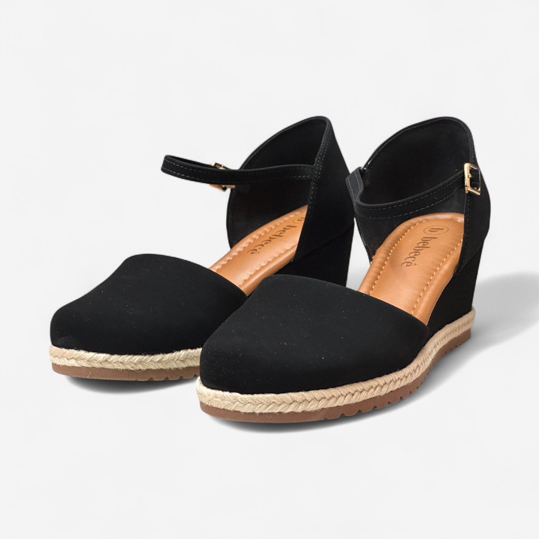 Sandália Anabela Bebecê Feminina T5828-172 Preto 4