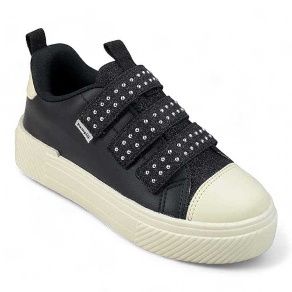 Tênis Pampili Casual Feminino Infantil 726.035 Preto 2
