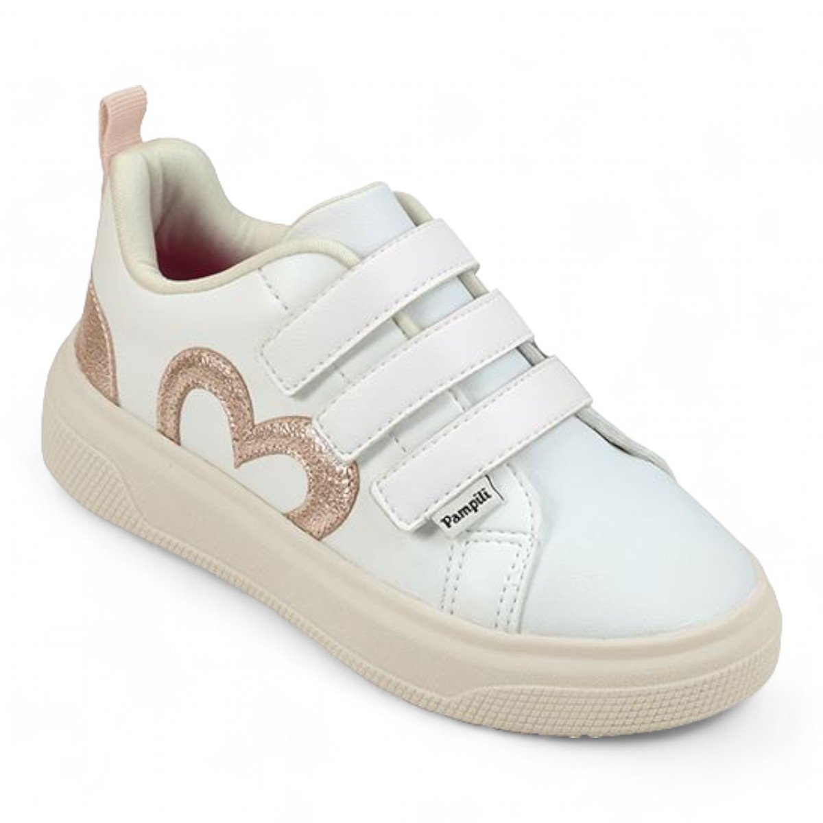 Tênis Pampili Casual Feminino Infantil 736.030 Branco 2