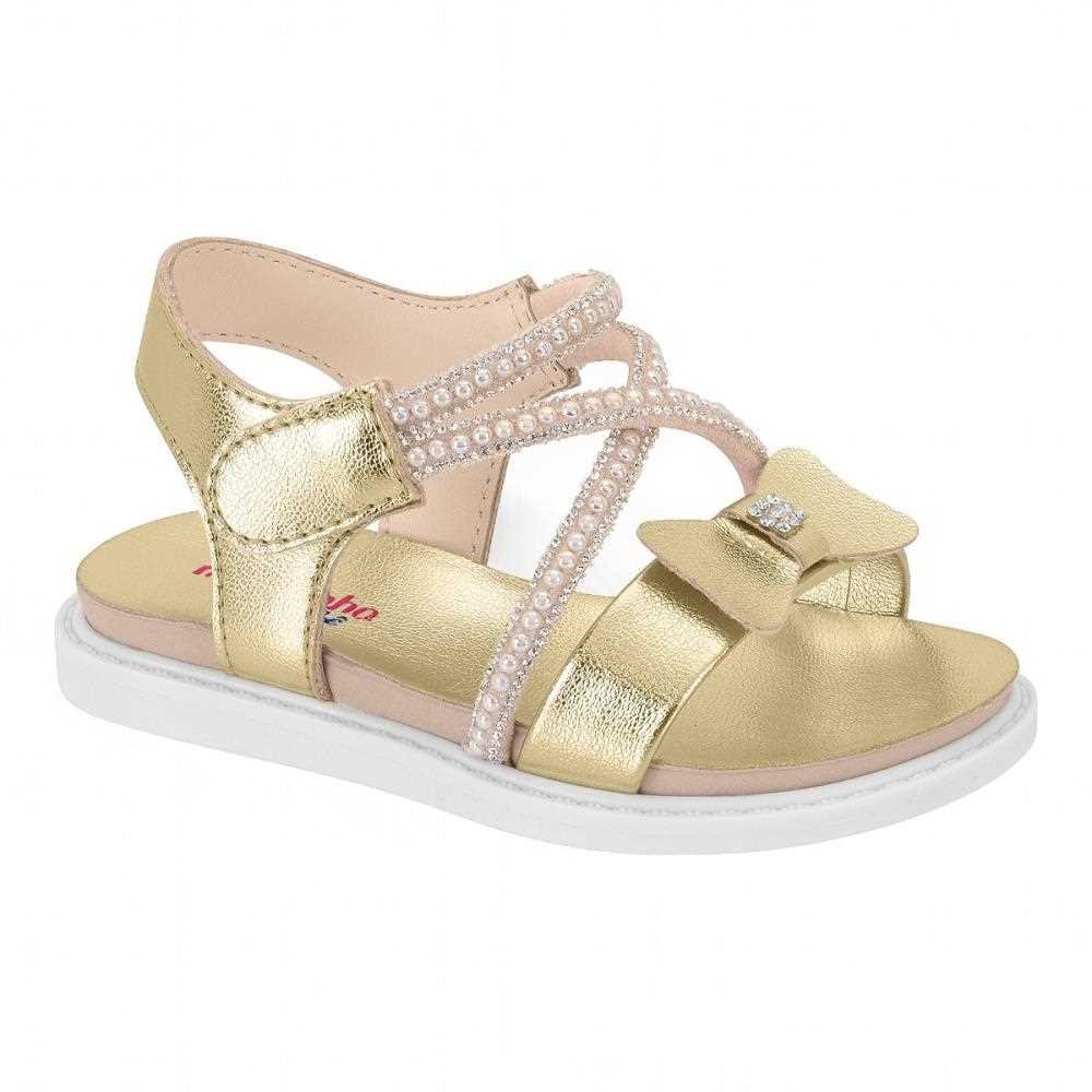 Sandália Molekinha Feminina Infantil 2714.425 Dourado 2