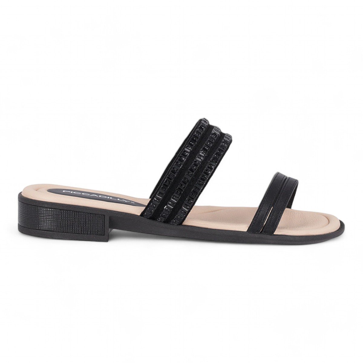 Tamanco Piccadilly Salto Baixo Feminino Preto 1