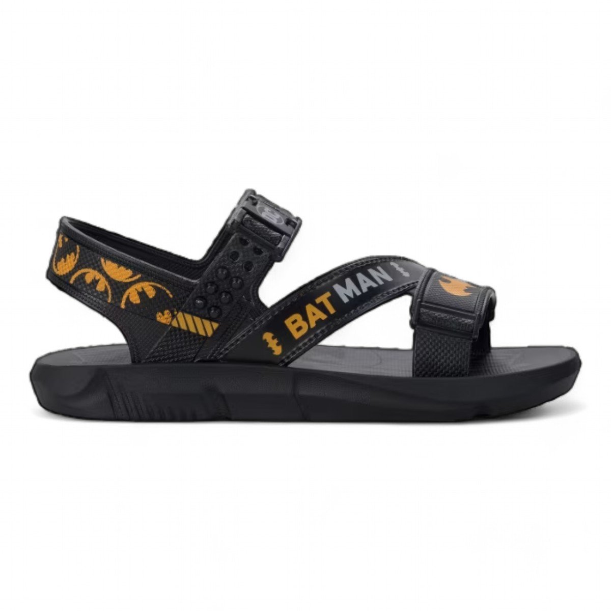 Sandália Infantil com Acessório Batman Lançador Grendene Kids Preto/Amarelo 2