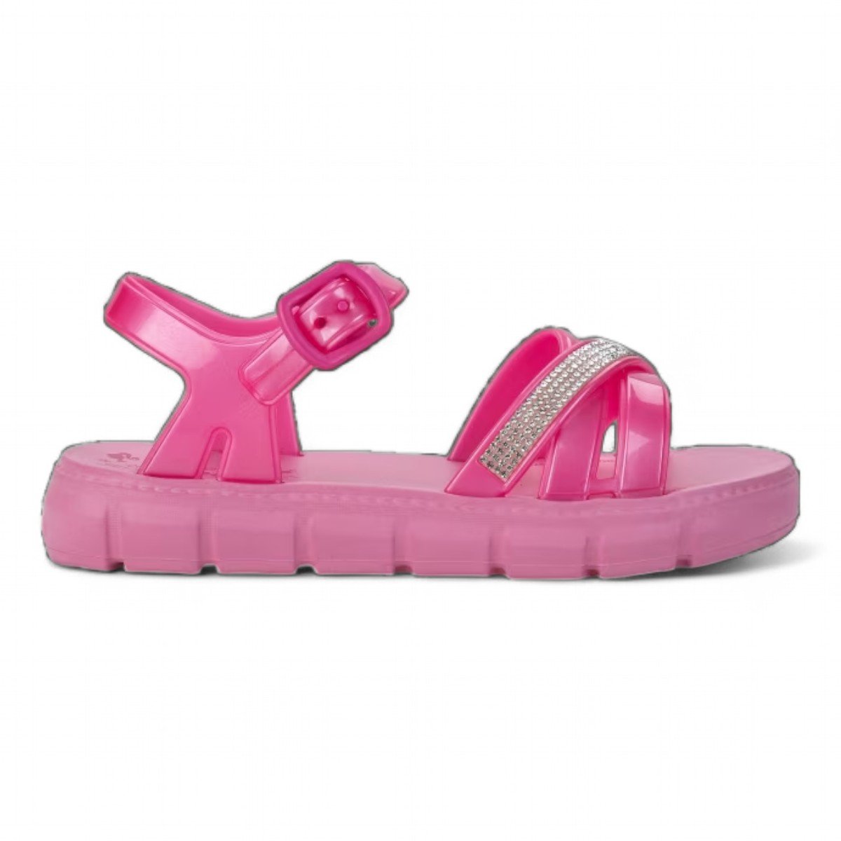 Sandália Flatform Infantil Rosa Barbie Iconic Grendene Kids Rosa/Rosa Metalizado 2