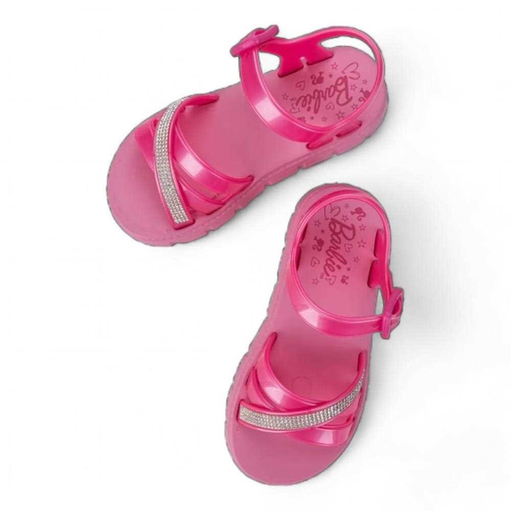 Sandália Flatform Infantil Rosa Barbie Iconic Grendene Kids Rosa/Rosa Metalizado 4