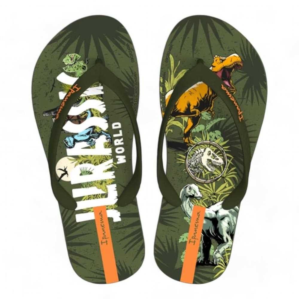 Chinelo Ipanema Jurassic Park II Masculino Infantil Verde 2