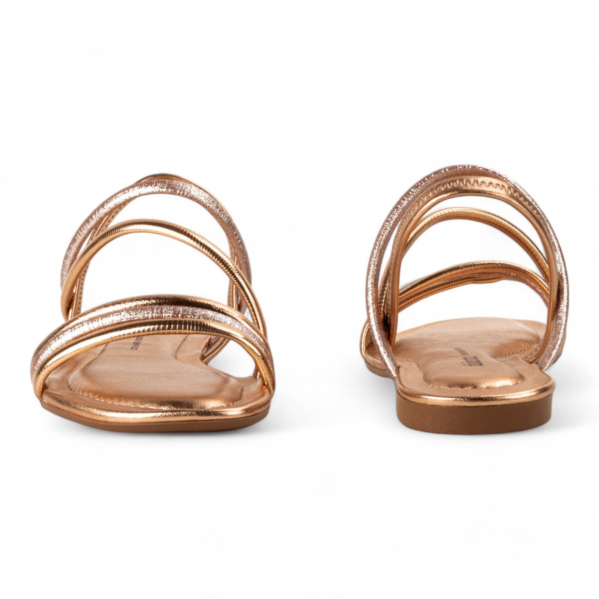 Sandália Dakora Rasteira Feminina Y8481 Dourado 5