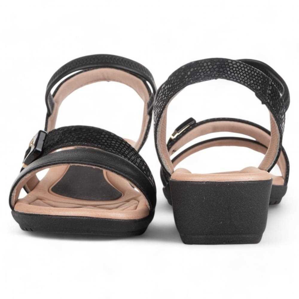 Sandália Campesí Anabela Feminina CP151 Preto 6
