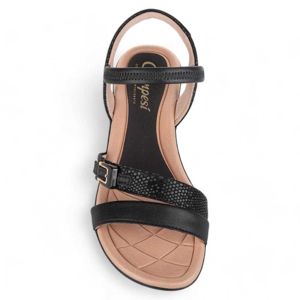 Sandália Campesí Anabela Feminina CP151 Preto 8