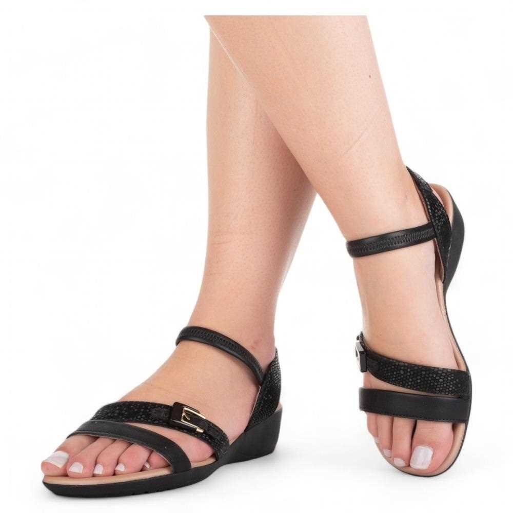 Sandália Campesí Anabela Feminina CP151 Preto 9
