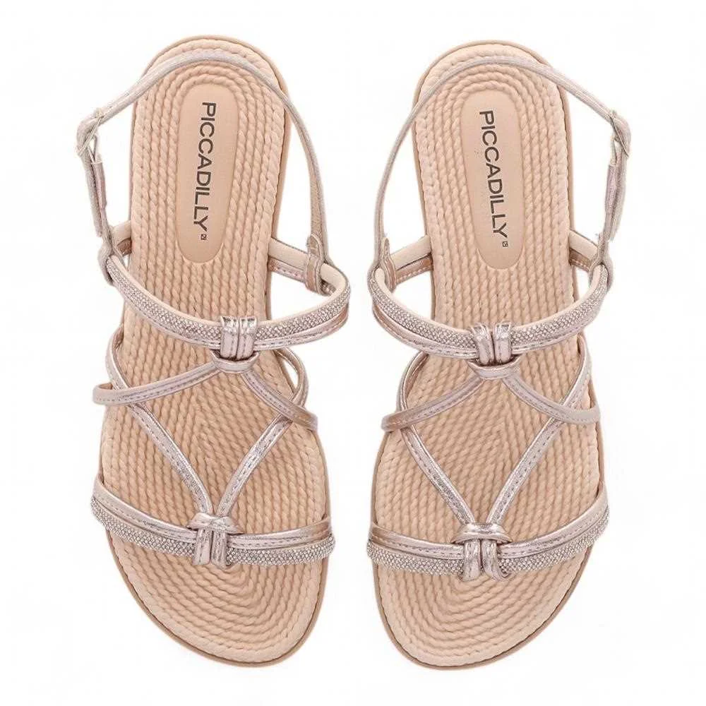 Sandália Piccadilly Rasteira Feminina 513011 Rosa 5