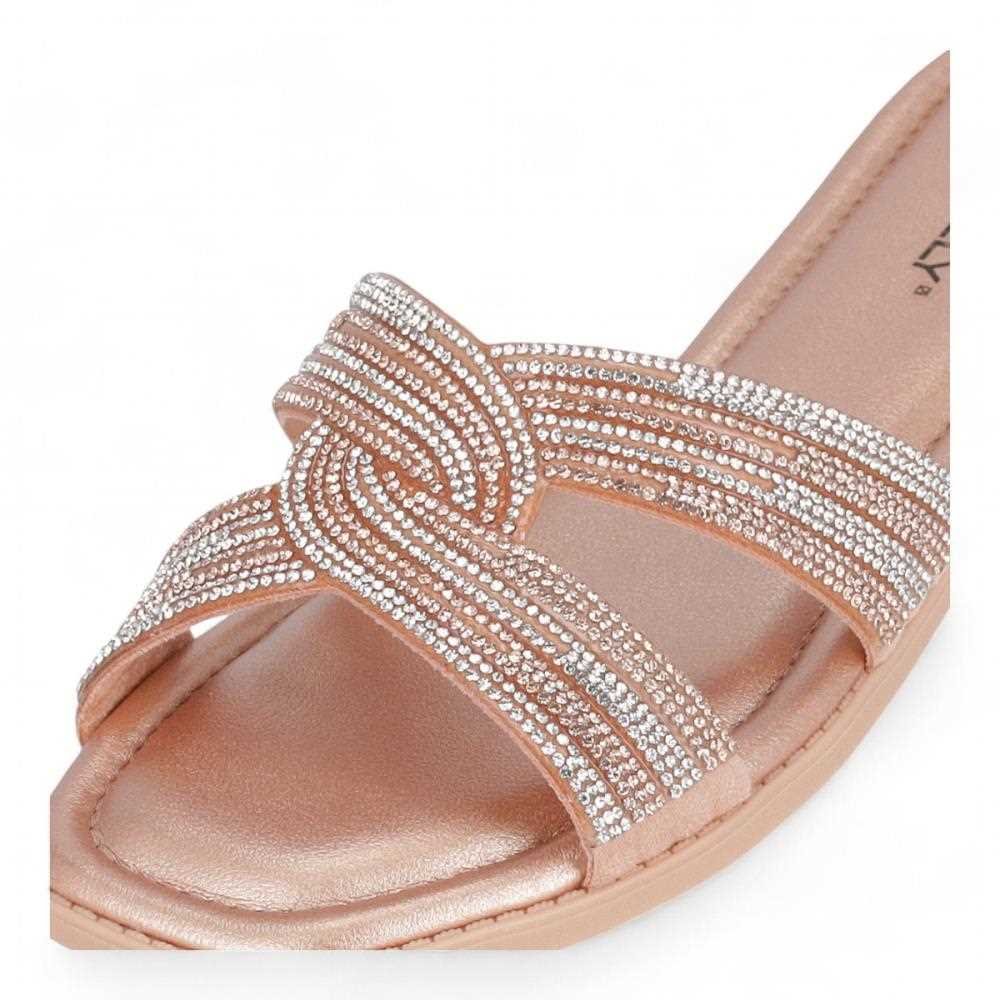 Chinelo Slide Piccadilly Feminino Dourado 3