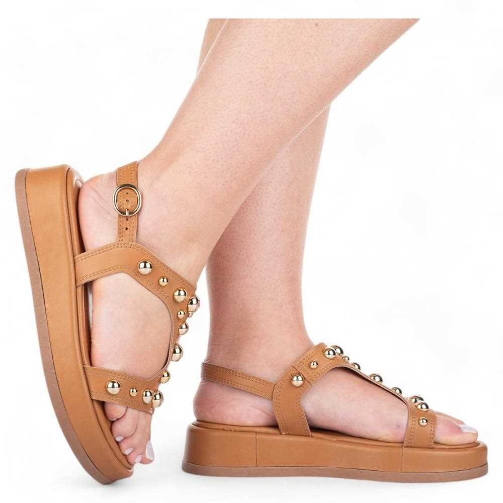 Sandália Tanara Flatform Feminina T8741 Marrom 3