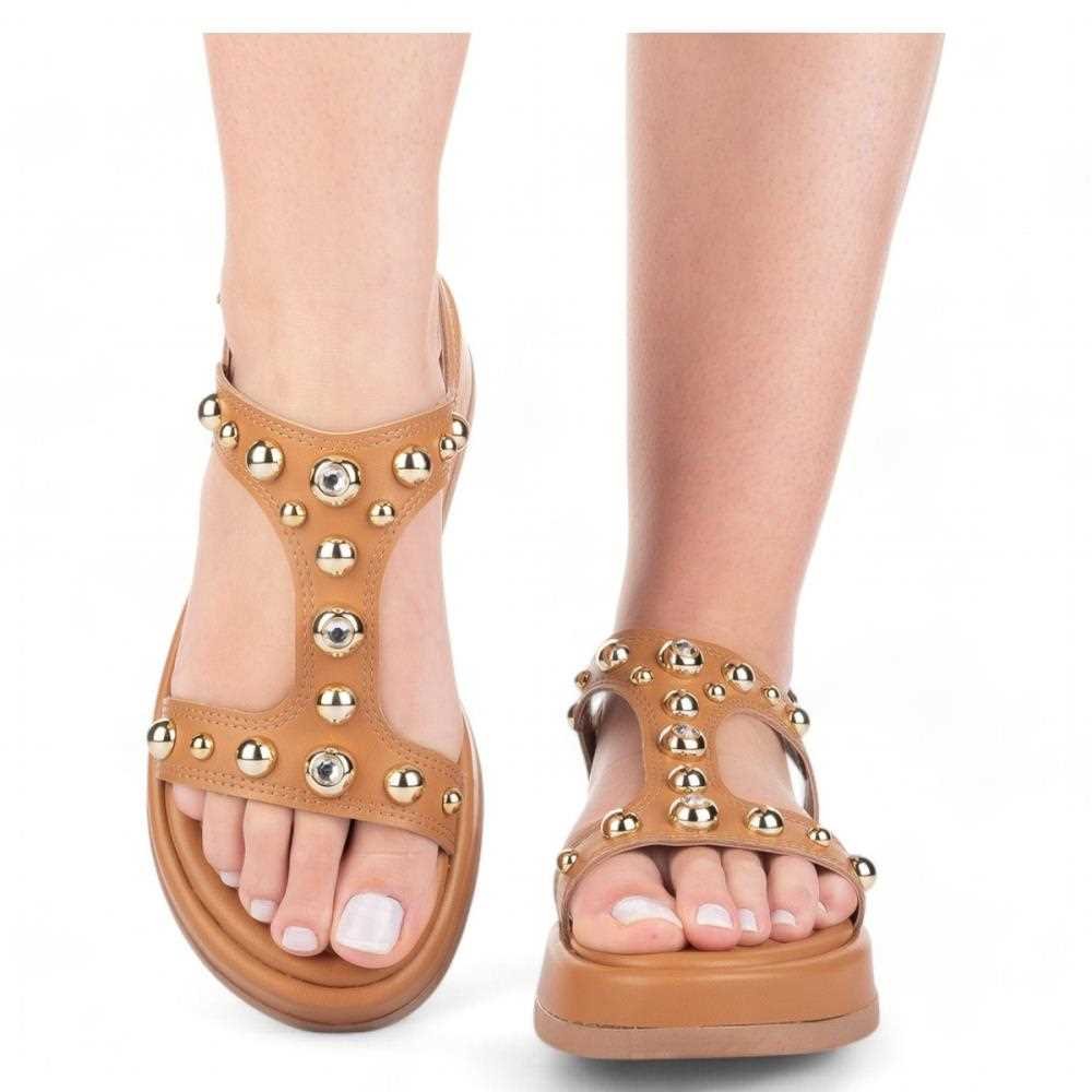 Sandália Tanara Flatform Feminina T8741 Marrom 8