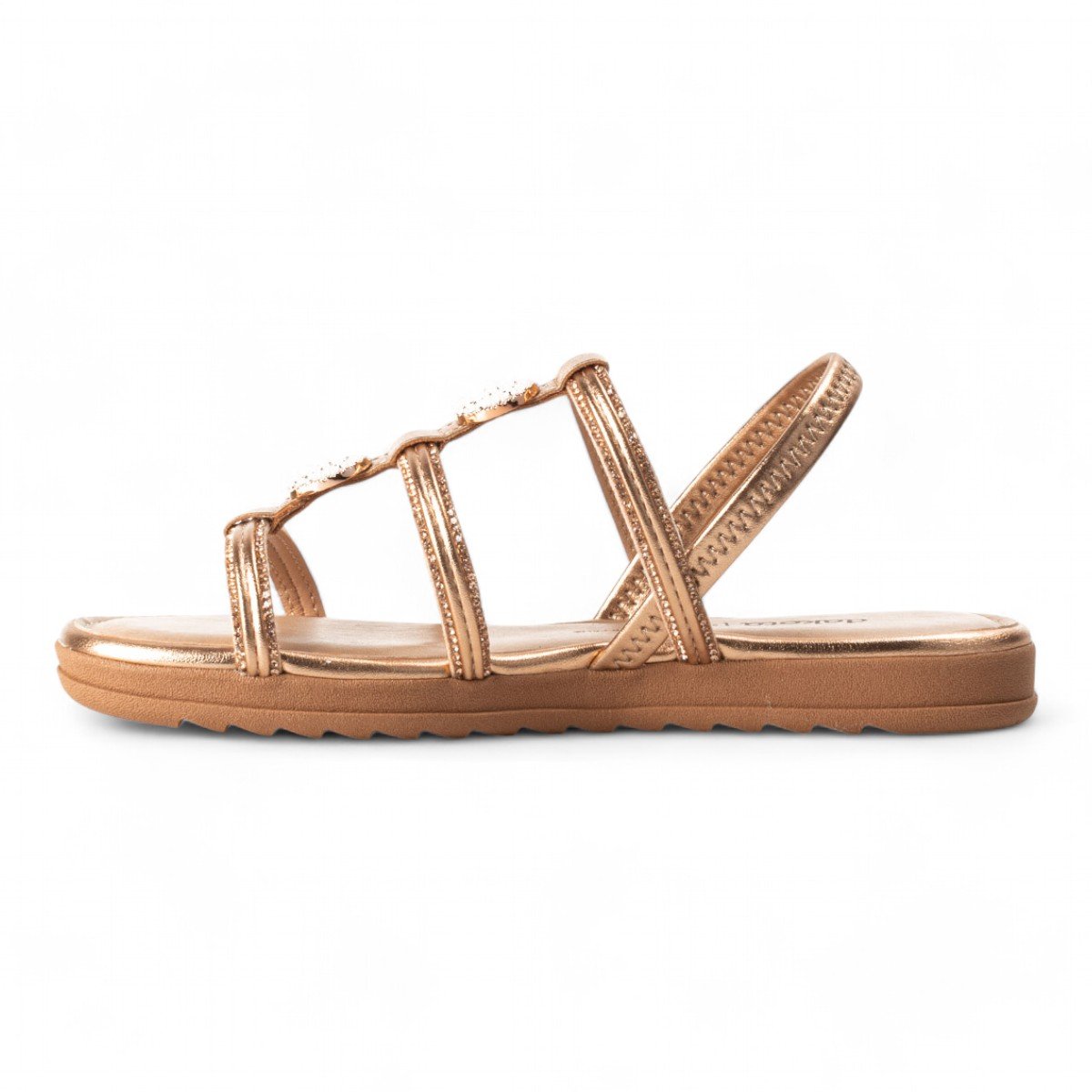 Sandália Rasteira Dakota Feminina Dourado 4