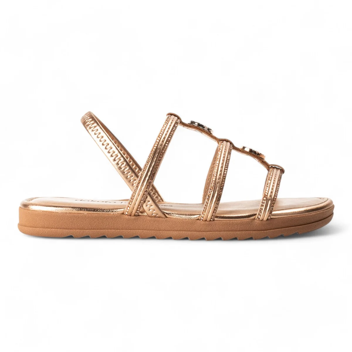 Sandália Rasteira Dakota Feminina Dourado