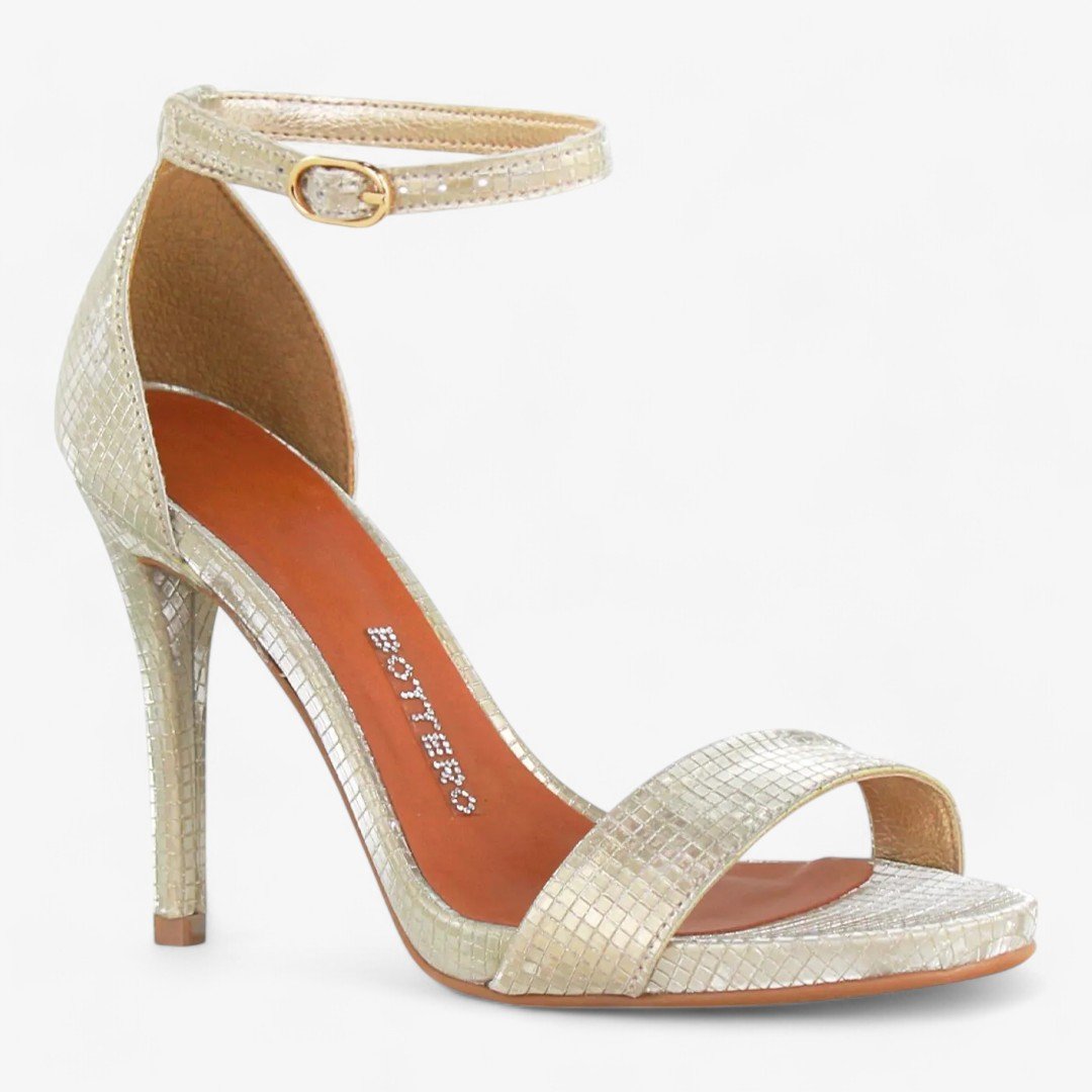 Sandália Bottero Salto Alto Feminina Dourado 1