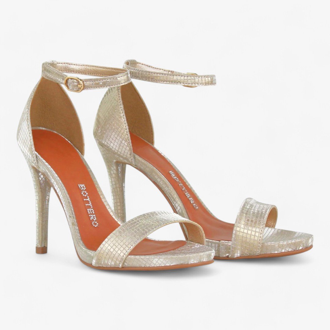 Sandália Bottero Salto Alto Feminina Dourado 2