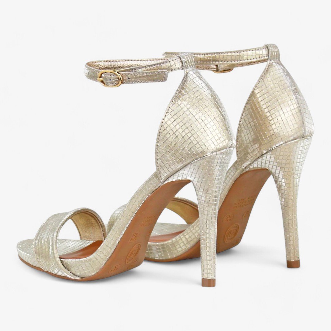 Sandália Bottero Salto Alto Feminina Dourado 3