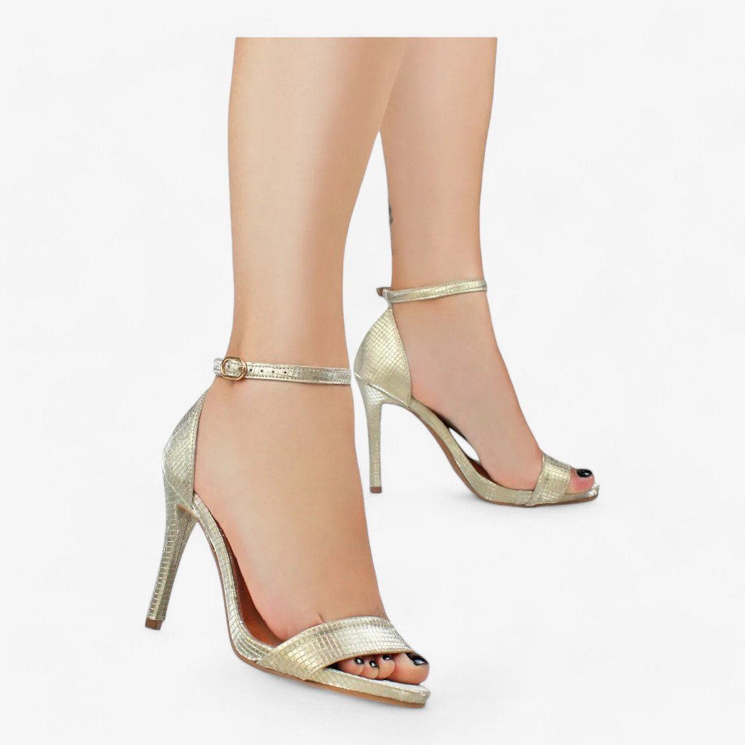 Sandália Bottero Salto Alto Feminina Dourado 4